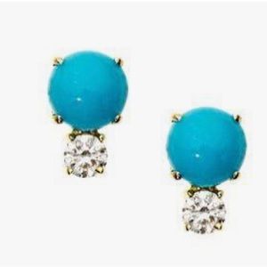 Jemma Wynne turquoise and Diamond studs